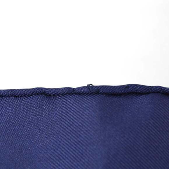 HERMES Blue Silk Scarf - Picture 7 of 9